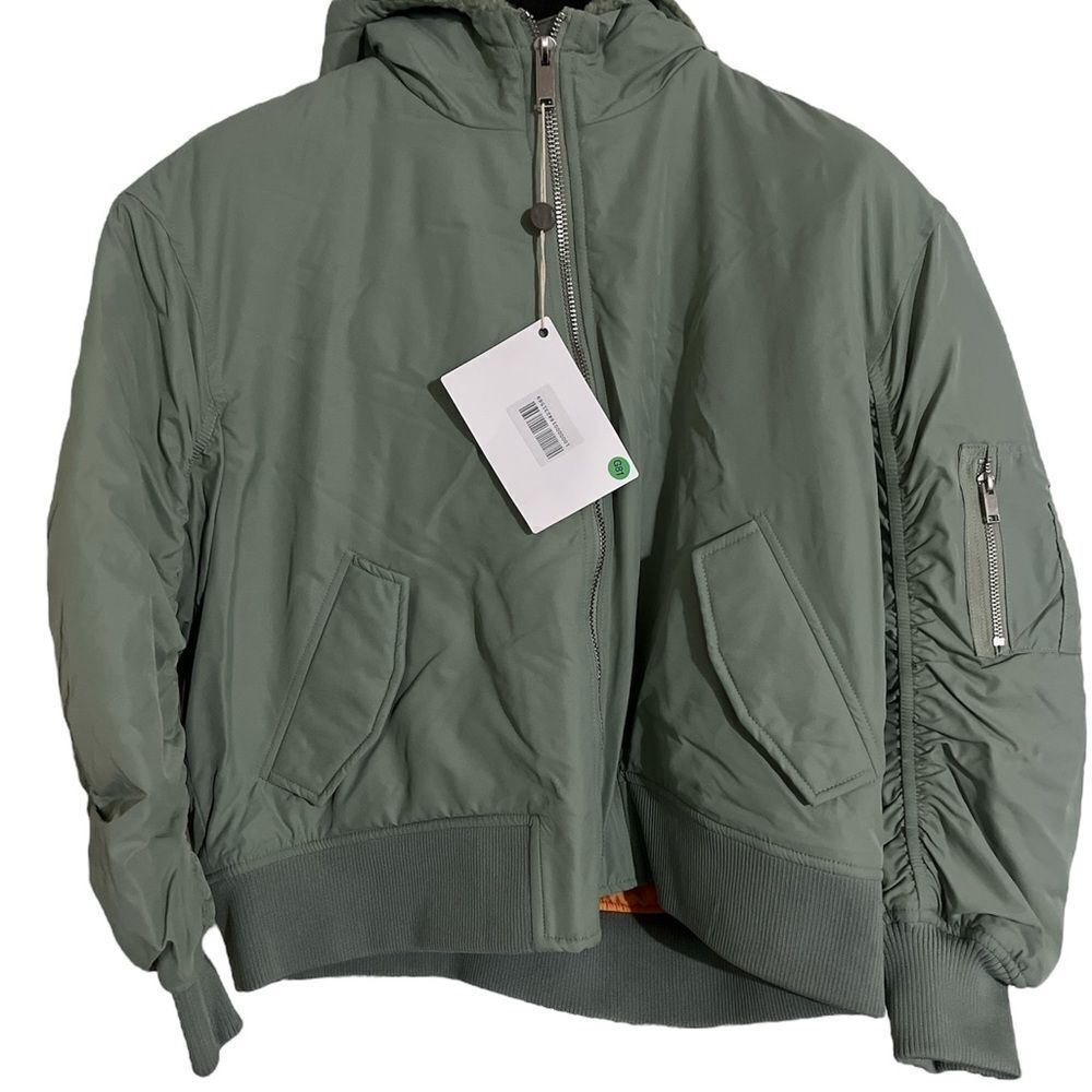 Topshop Olive Bomber Jacket